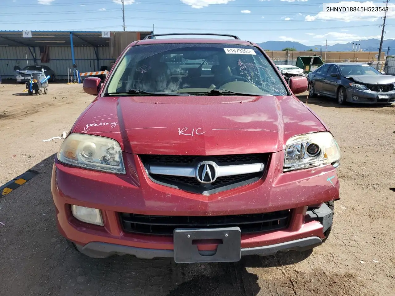 2005 Acura Mdx Touring VIN: 2HNYD18845H523543 Lot: 61679365