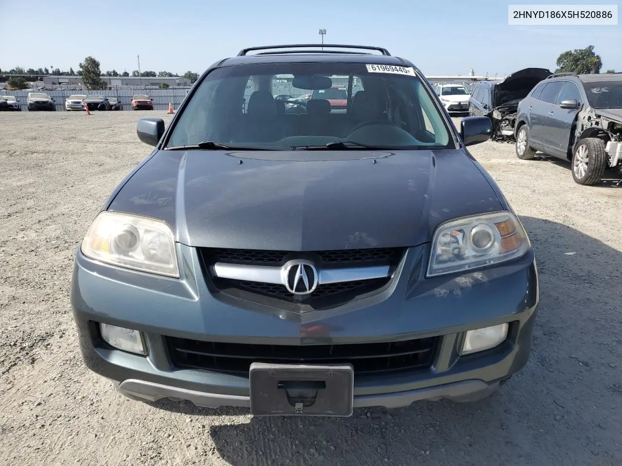 2005 Acura Mdx Touring VIN: 2HNYD186X5H520886 Lot: 61969445