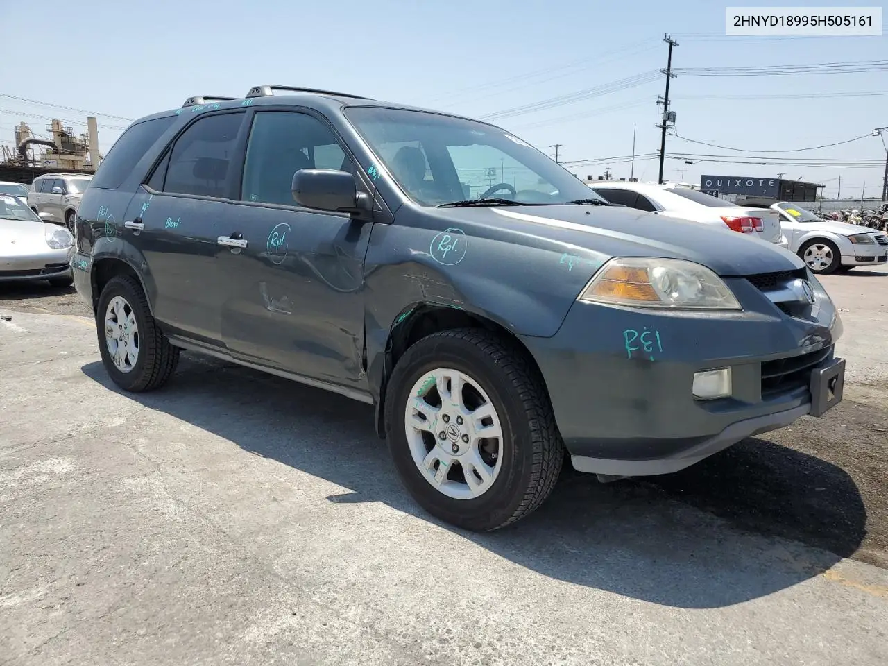 2005 Acura Mdx Touring VIN: 2HNYD18995H505161 Lot: 62426595