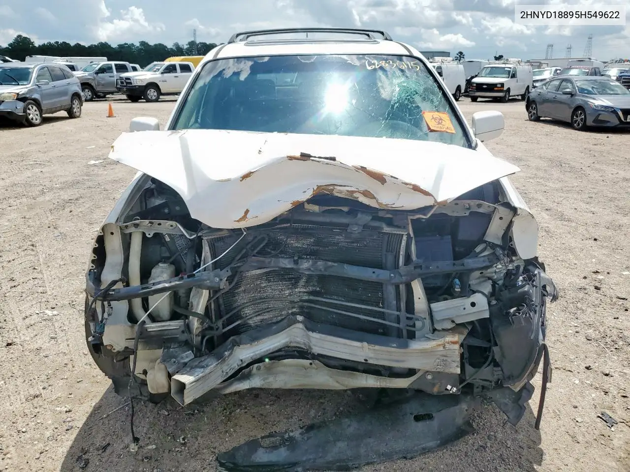 2005 Acura Mdx Touring VIN: 2HNYD18895H549622 Lot: 62836115