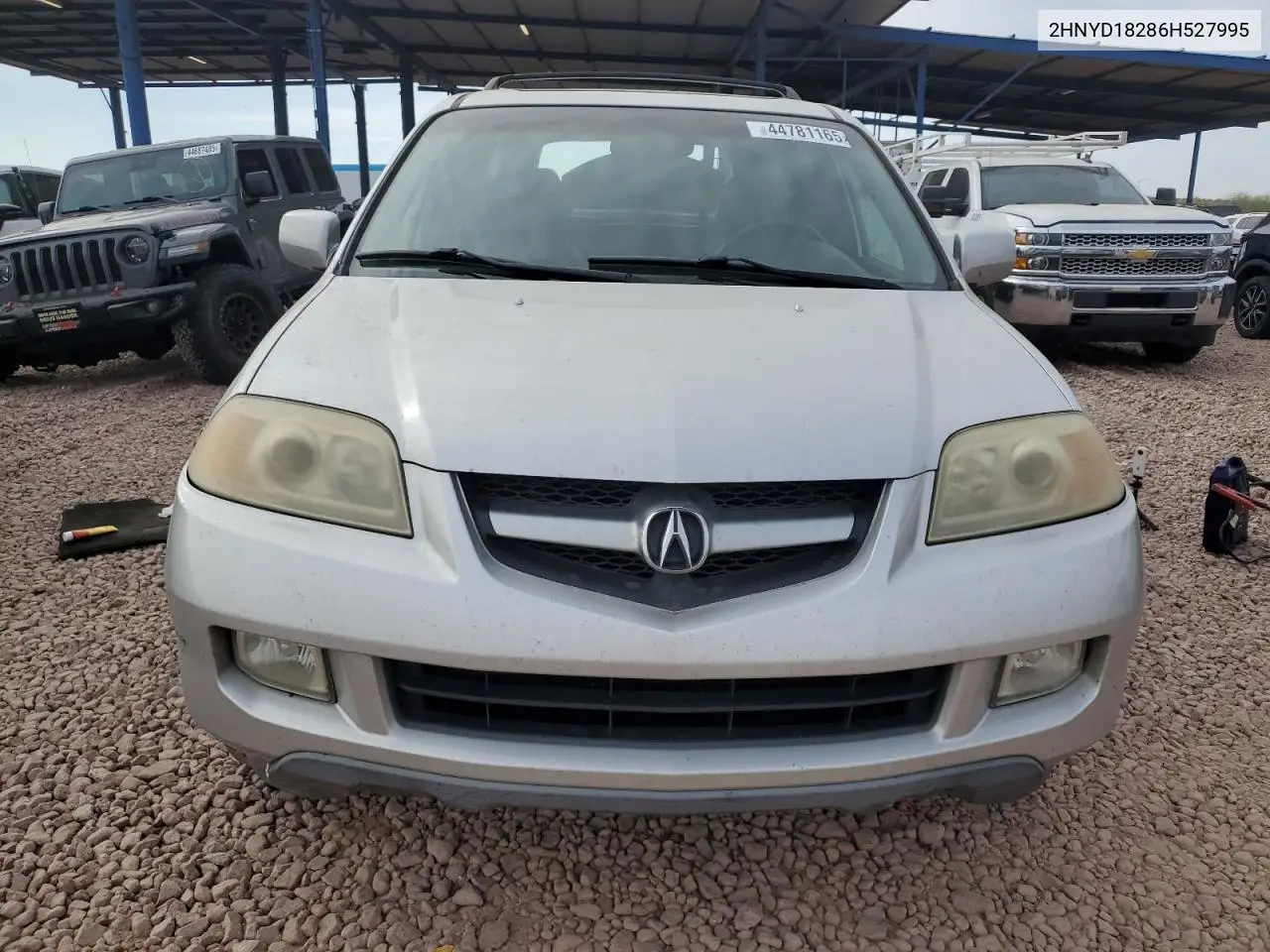 2006 Acura Mdx VIN: 2HNYD18286H527995 Lot: 44781165