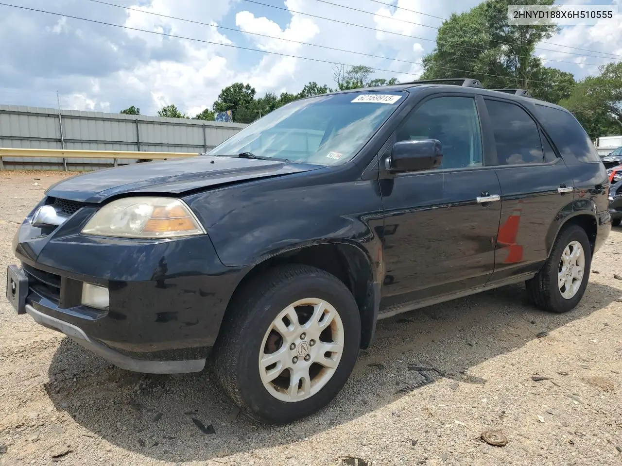 2006 Acura Mdx Touring VIN: 2HNYD188X6H510555 Lot: 62169915