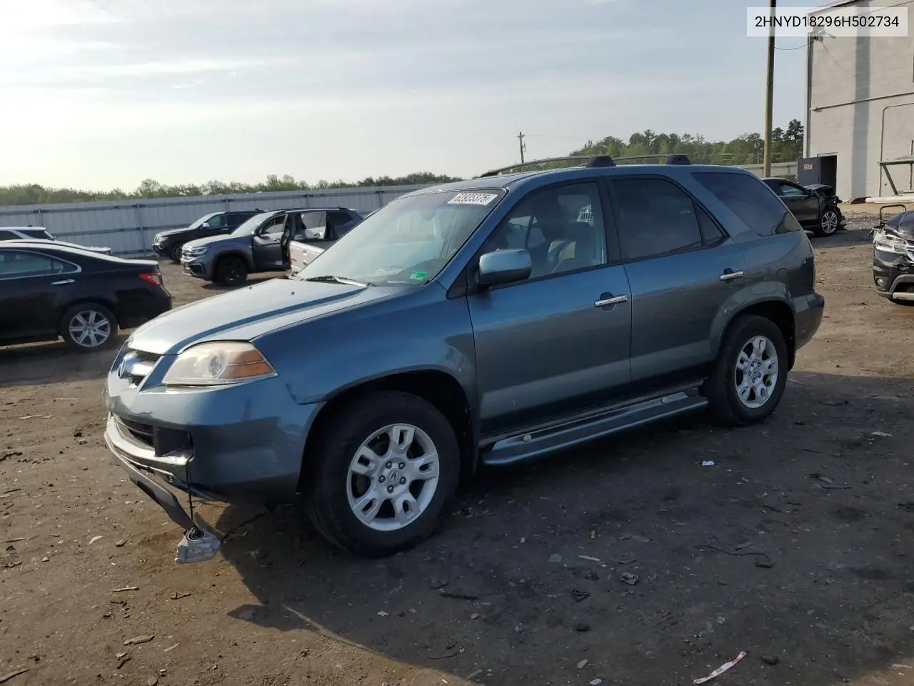2006 Acura Mdx VIN: 2HNYD18296H502734 Lot: 62935375
