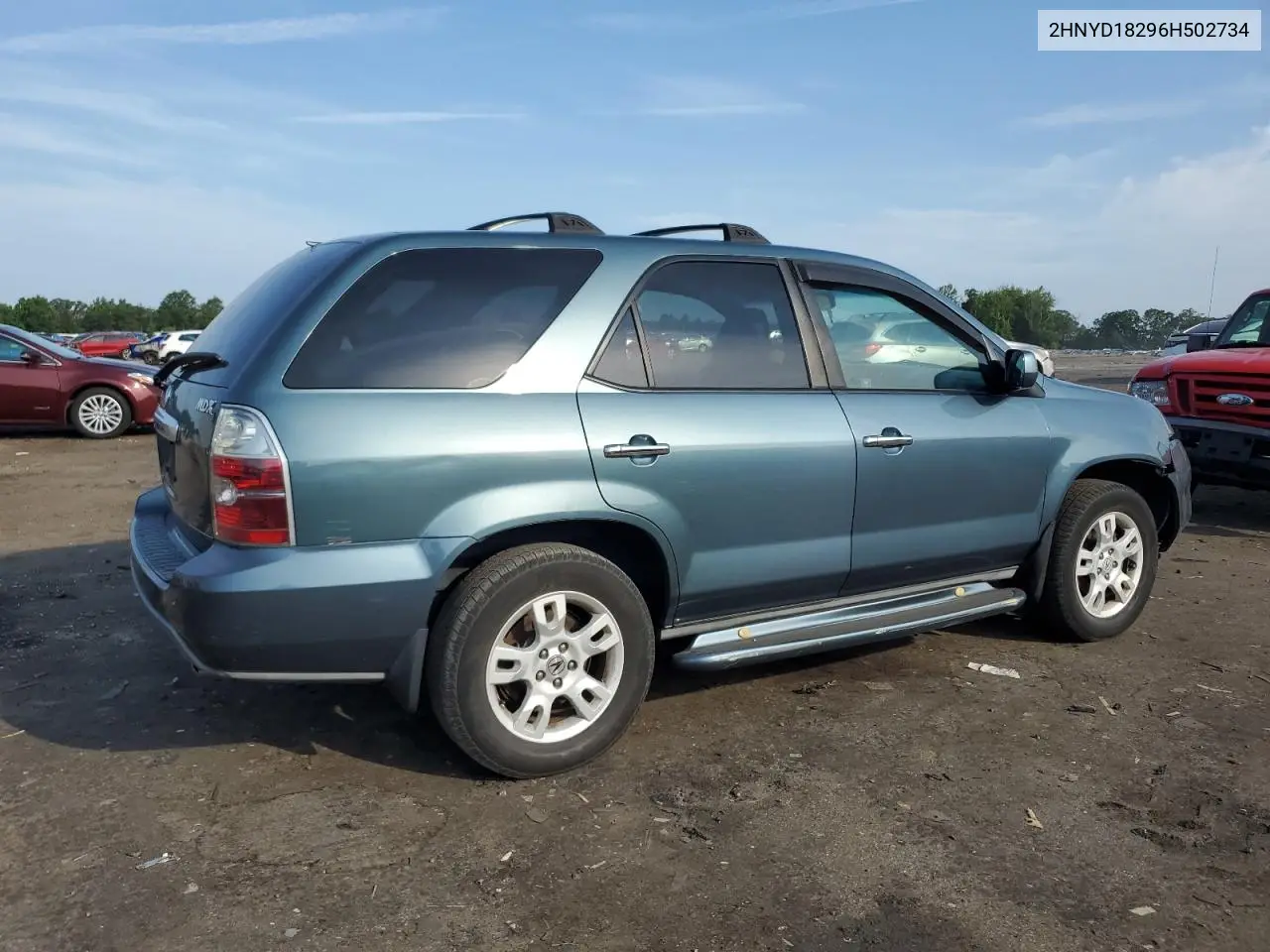 2006 Acura Mdx VIN: 2HNYD18296H502734 Lot: 62935375