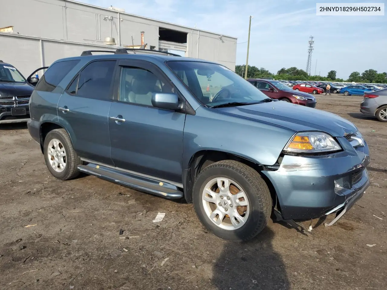 2006 Acura Mdx VIN: 2HNYD18296H502734 Lot: 62935375