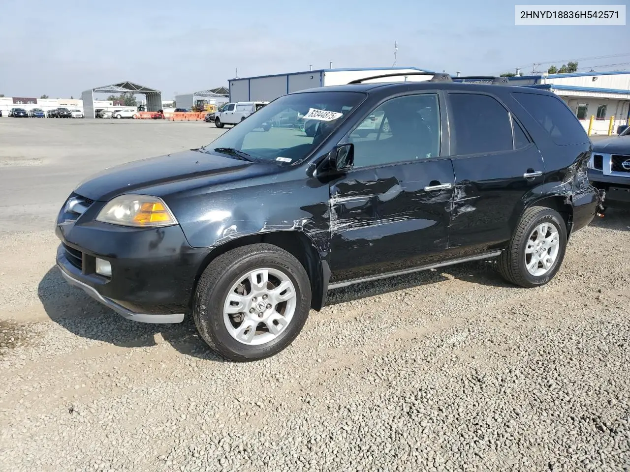 2006 Acura Mdx Touring VIN: 2HNYD18836H542571 Lot: 63344875