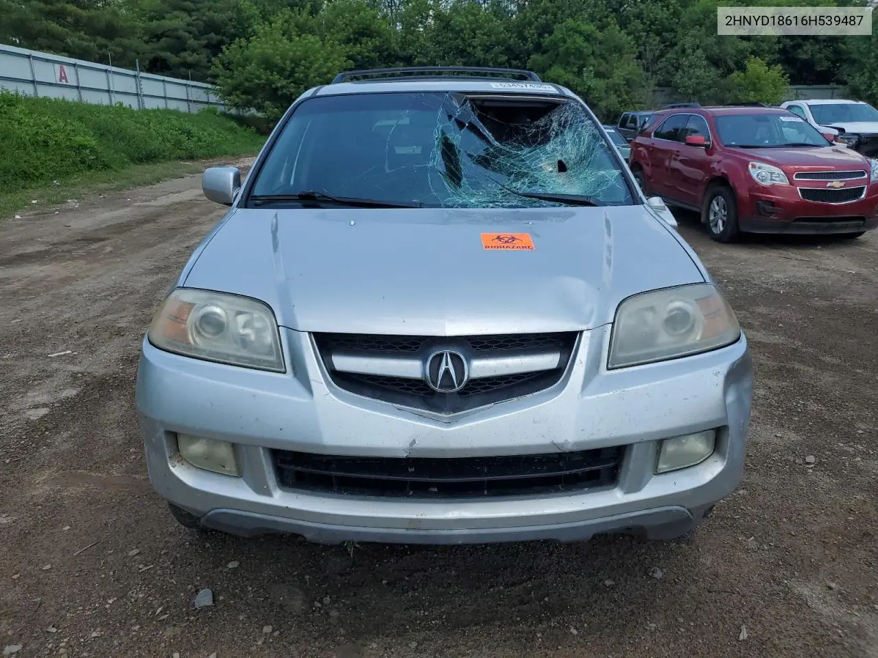 2006 Acura Mdx Touring VIN: 2HNYD18616H539487 Lot: 63457435