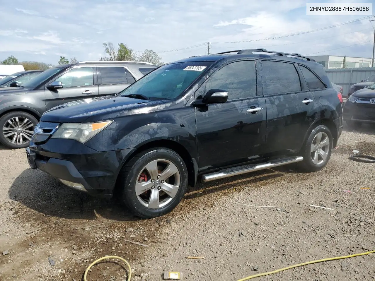 2007 Acura Mdx Sport VIN: 2HNYD28887H506088 Lot: 56247765