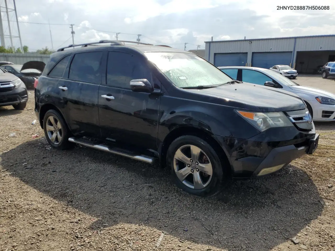 2007 Acura Mdx Sport VIN: 2HNYD28887H506088 Lot: 56247765