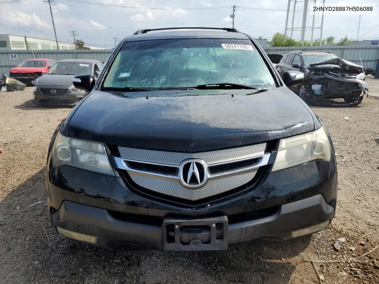 2007 Acura Mdx Sport VIN: 2HNYD28887H506088 Lot: 56247765