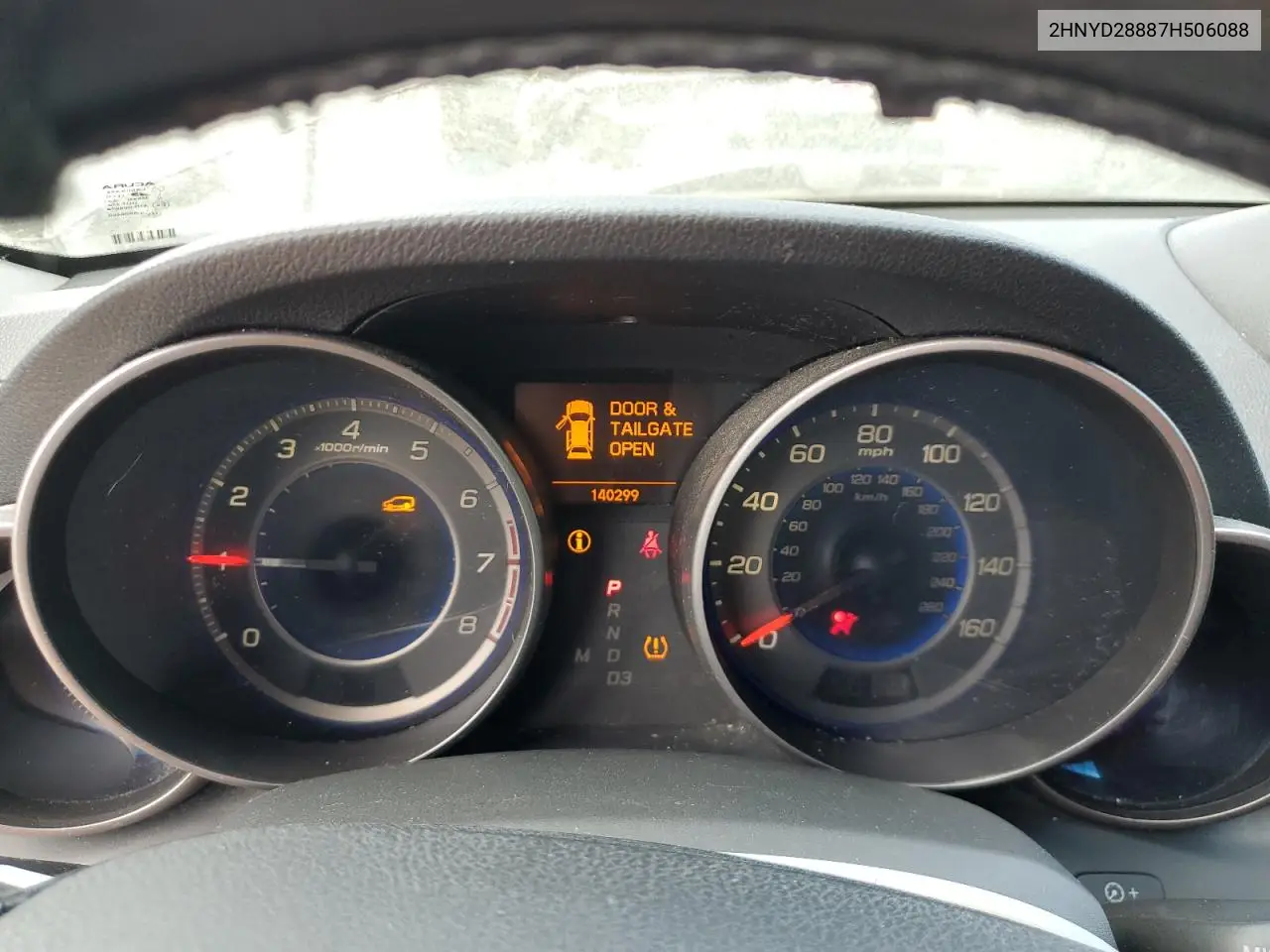 2007 Acura Mdx Sport VIN: 2HNYD28887H506088 Lot: 56247765