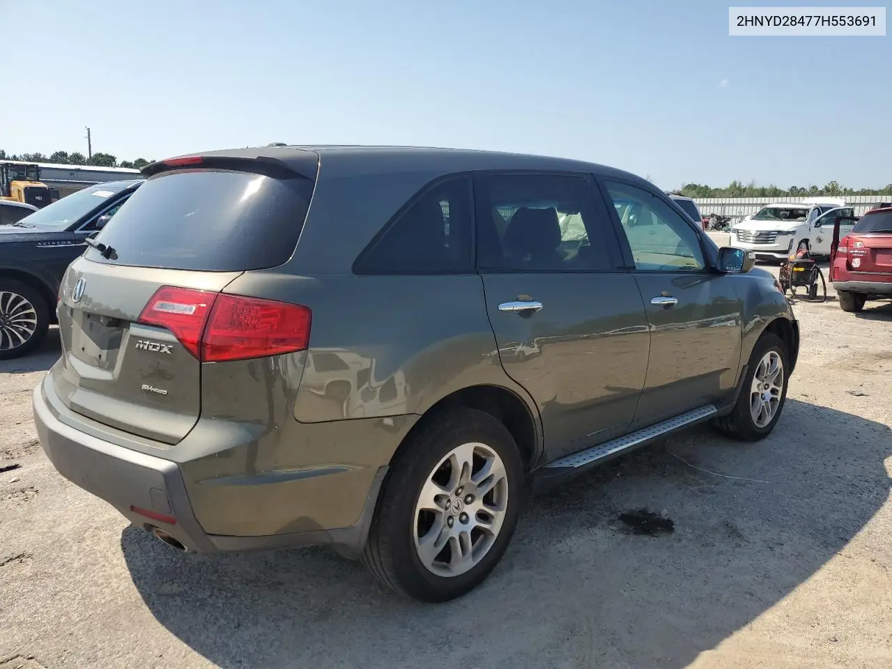 2007 Acura Mdx Technology VIN: 2HNYD28477H553691 Lot: 61972195
