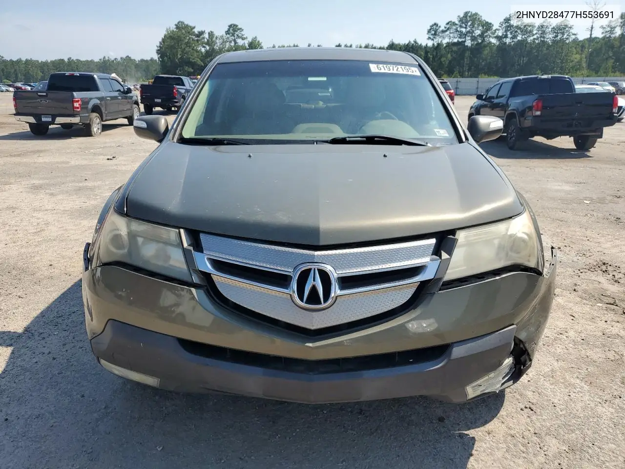 2007 Acura Mdx Technology VIN: 2HNYD28477H553691 Lot: 61972195
