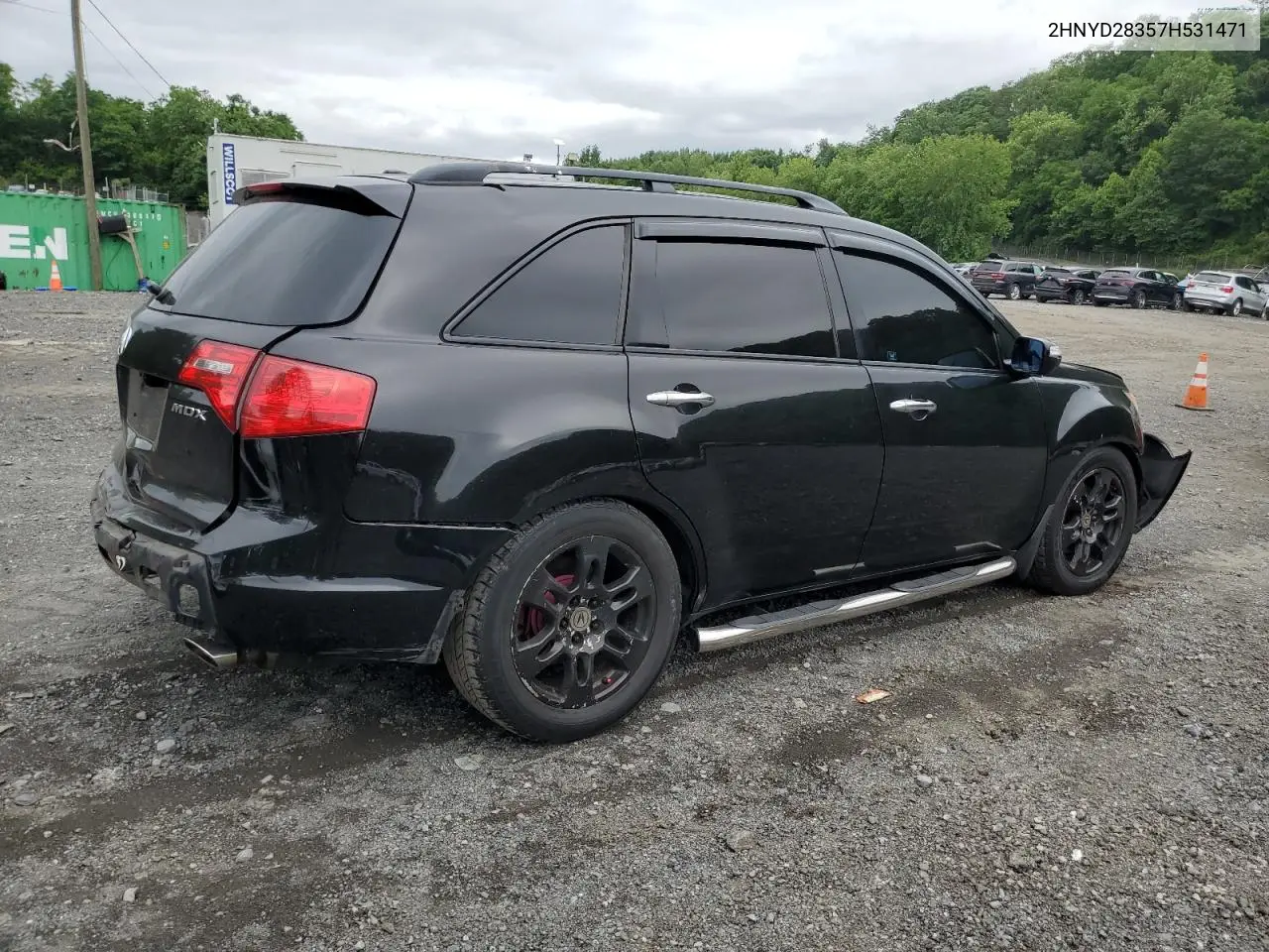 2007 Acura Mdx Technology VIN: 2HNYD28357H531471 Lot: 62690555