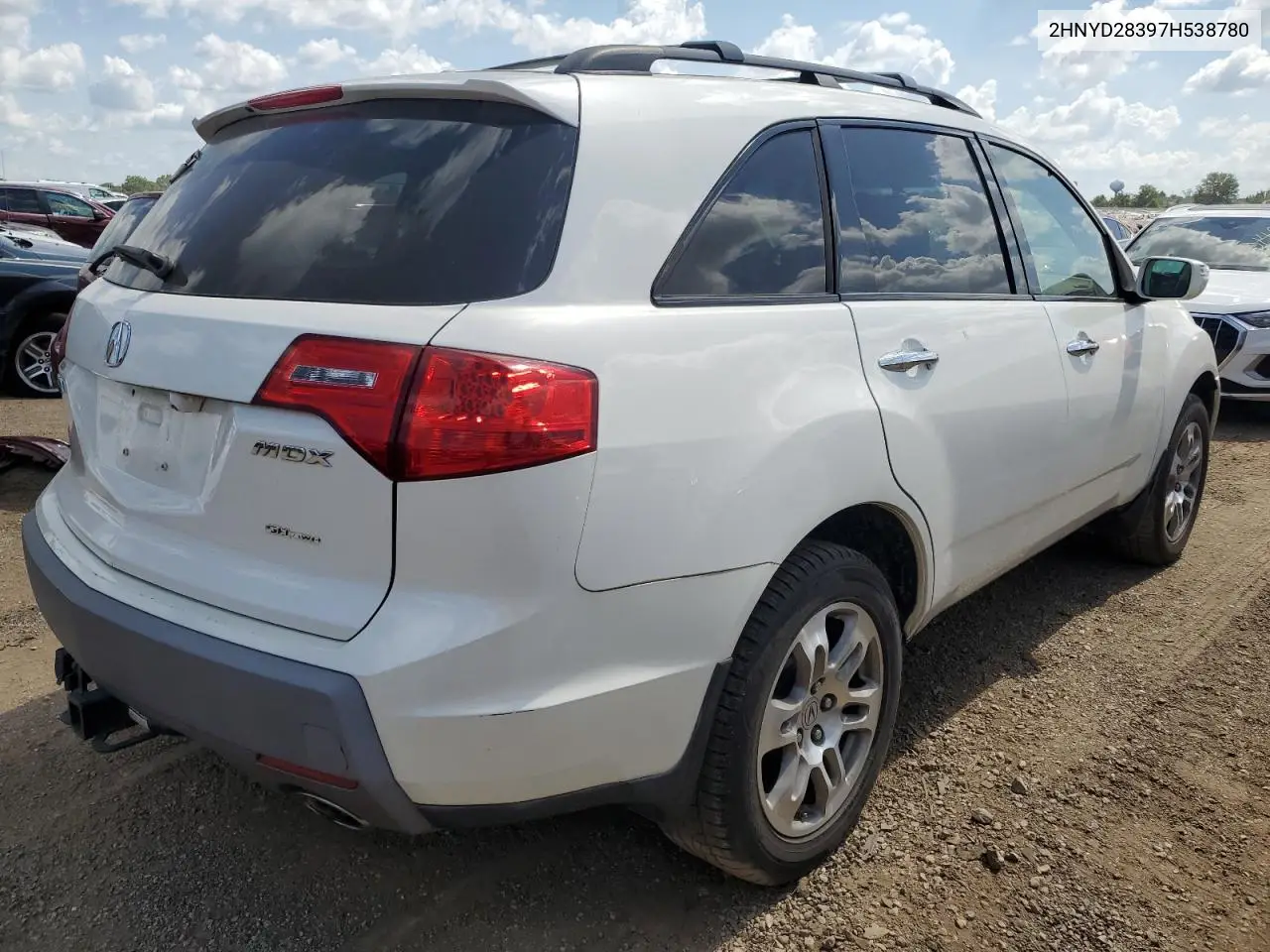 2007 Acura Mdx Technology VIN: 2HNYD28397H538780 Lot: 63690705