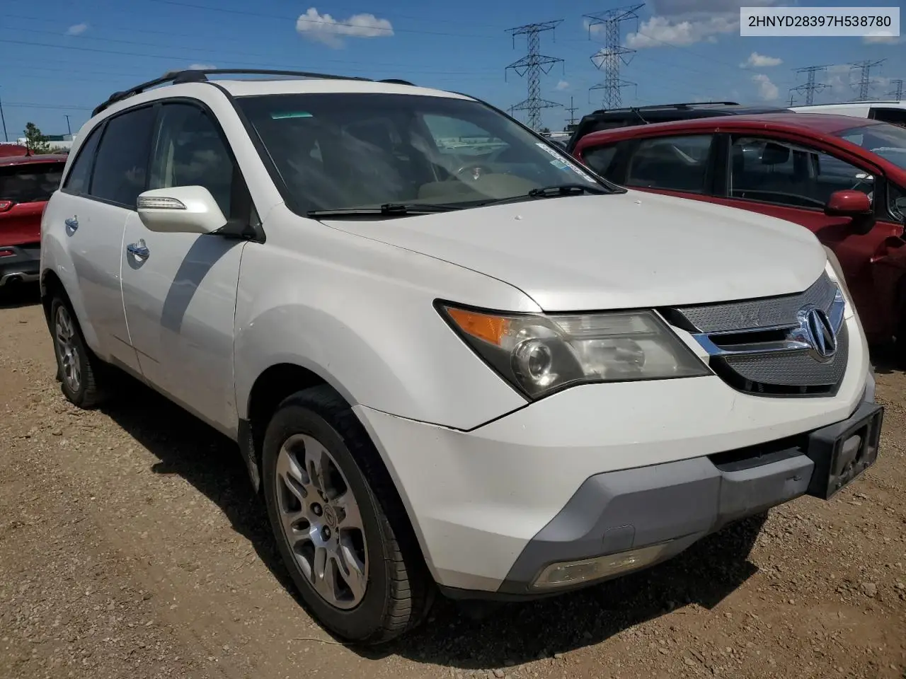 2007 Acura Mdx Technology VIN: 2HNYD28397H538780 Lot: 63690705