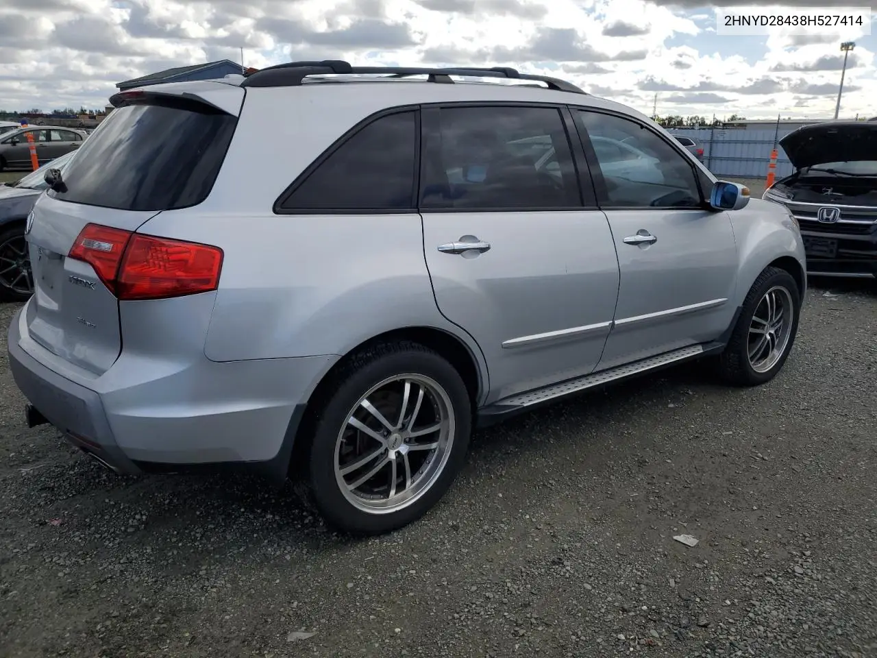 2008 Acura Mdx Technology VIN: 2HNYD28438H527414 Lot: 44111155