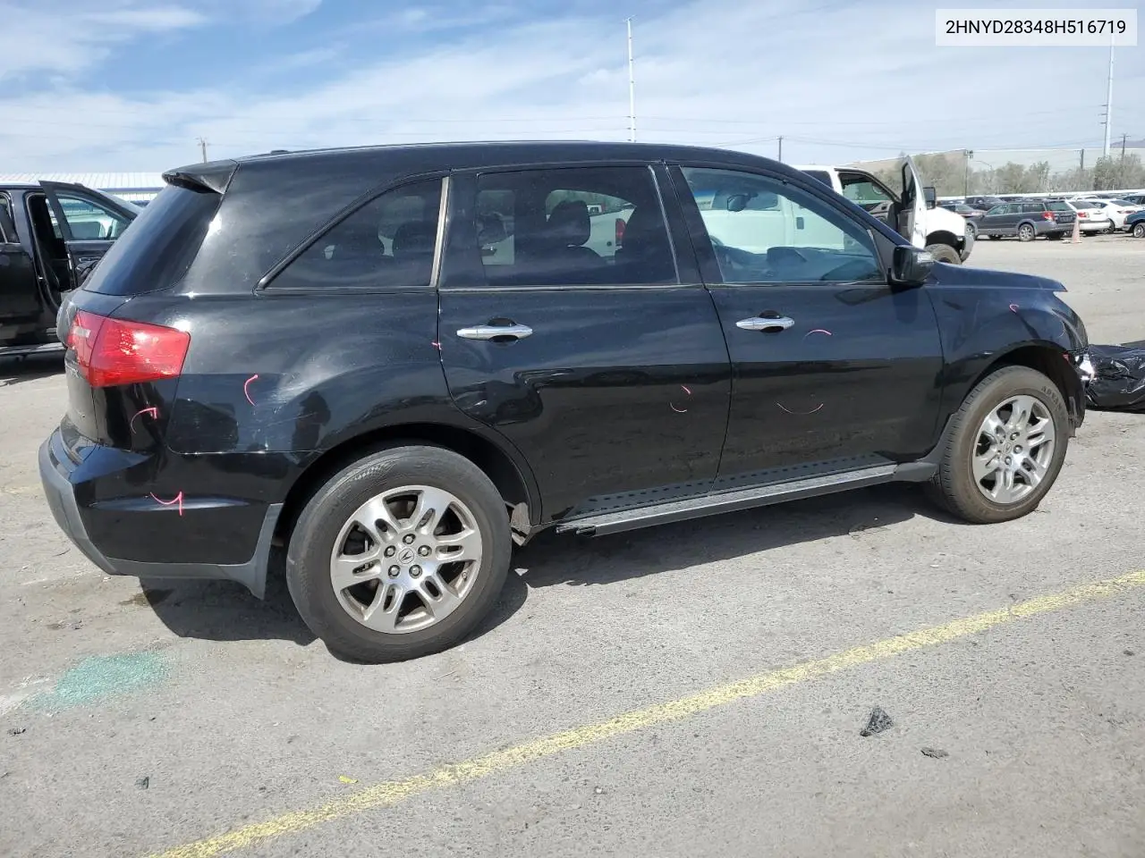 2008 Acura Mdx Technology VIN: 2HNYD28348H516719 Lot: 53001685