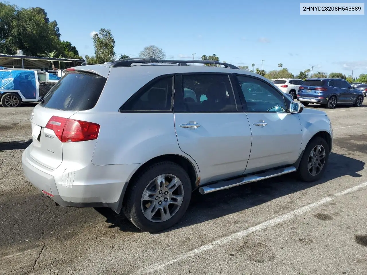 2008 Acura Mdx VIN: 2HNYD28208H543889 Lot: 56794645