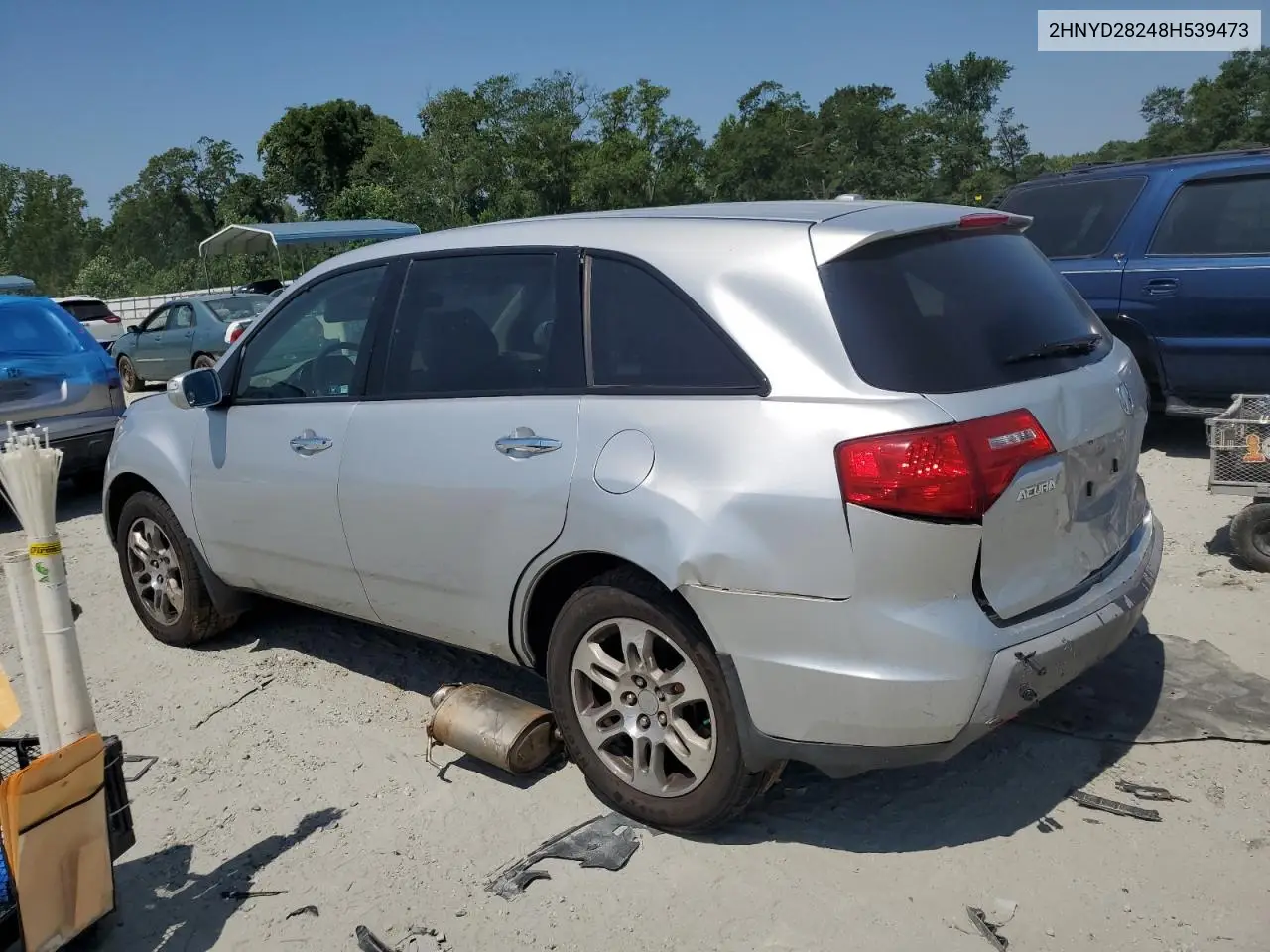 2008 Acura Mdx VIN: 2HNYD28248H539473 Lot: 61836065