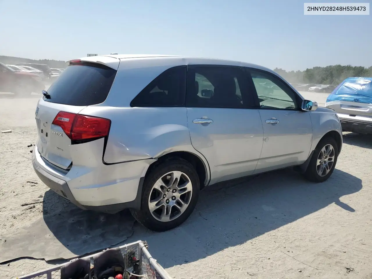 2008 Acura Mdx VIN: 2HNYD28248H539473 Lot: 61836065