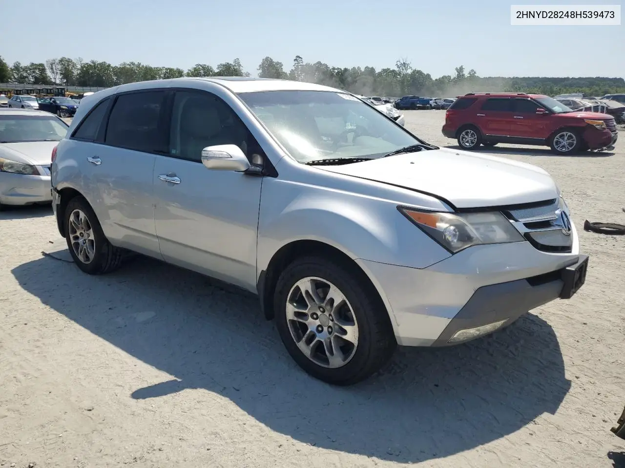 2008 Acura Mdx VIN: 2HNYD28248H539473 Lot: 61836065