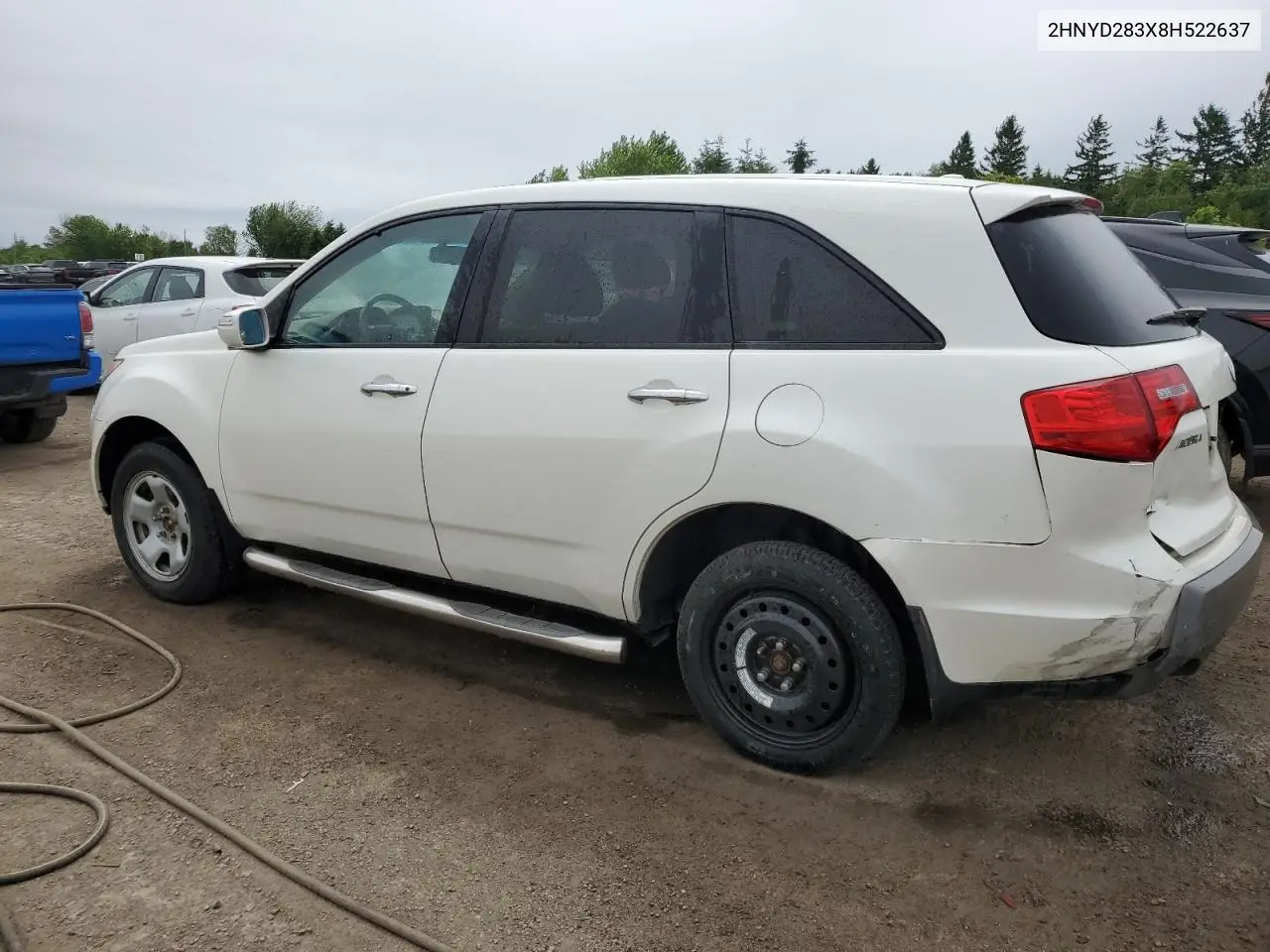 2008 Acura Mdx Technology VIN: 2HNYD283X8H522637 Lot: 62314585