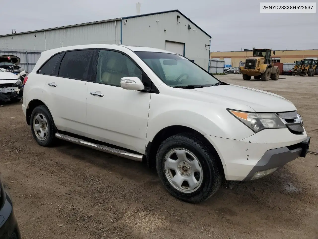 2008 Acura Mdx Technology VIN: 2HNYD283X8H522637 Lot: 62314585
