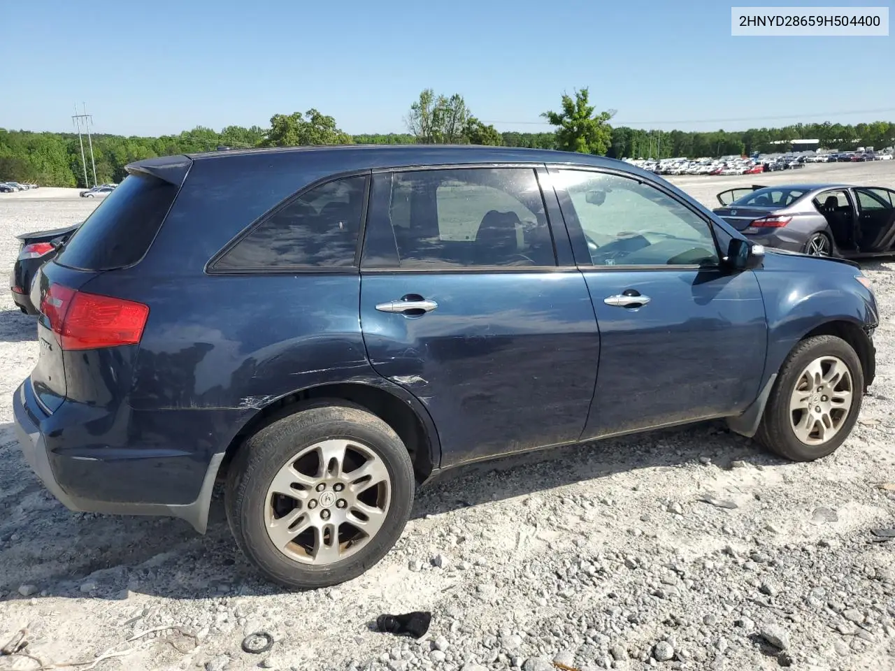 2009 Acura Mdx Technology VIN: 2HNYD28659H504400 Lot: 55822575