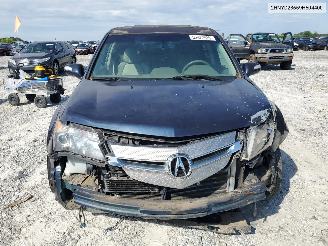 2009 Acura Mdx Technology VIN: 2HNYD28659H504400 Lot: 55822575