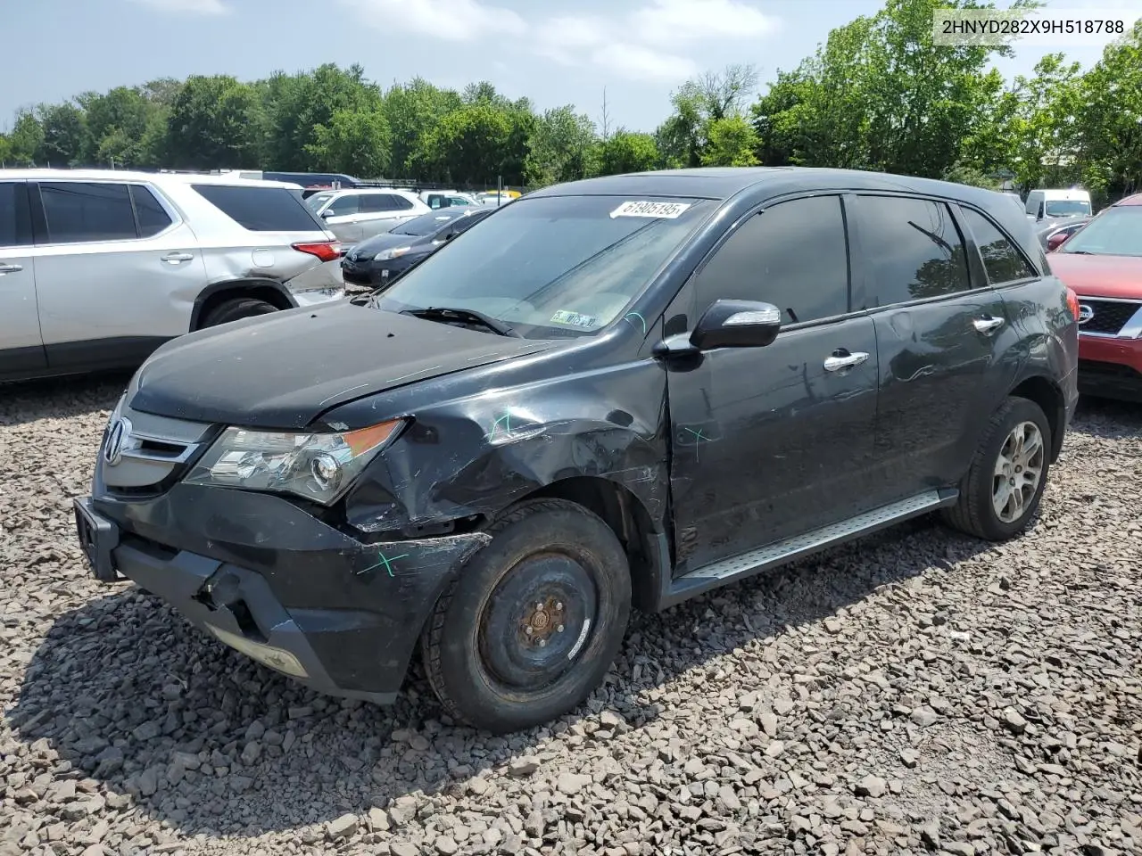 2009 Acura Mdx VIN: 2HNYD282X9H518788 Lot: 61905195