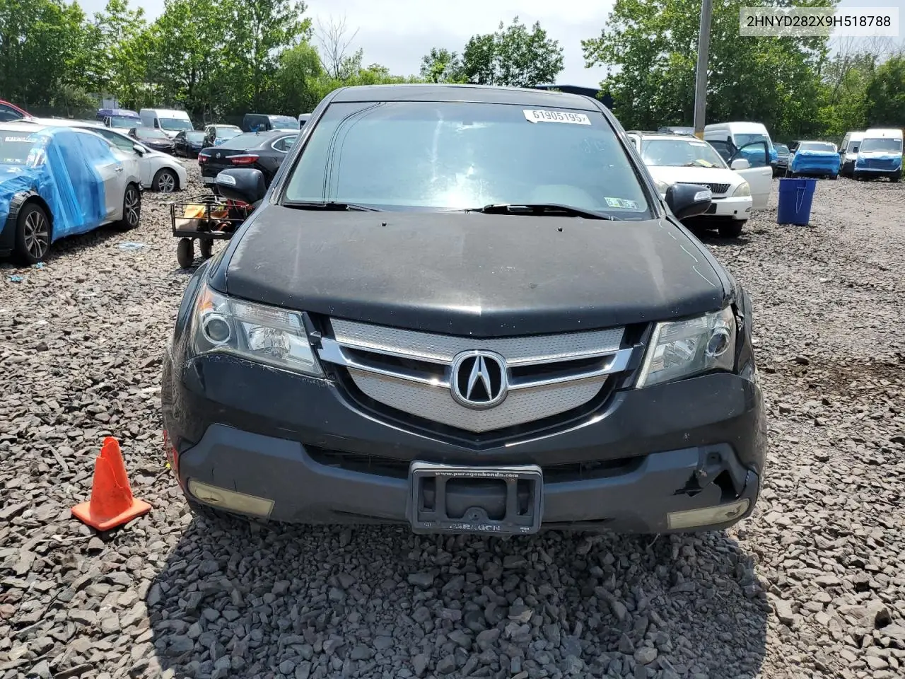 2009 Acura Mdx VIN: 2HNYD282X9H518788 Lot: 61905195