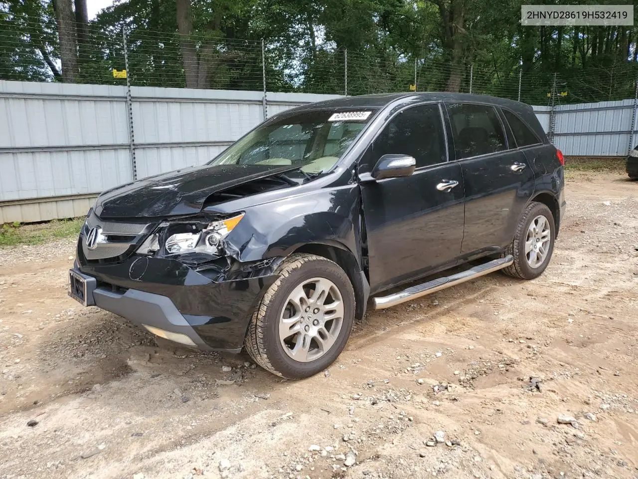 2009 Acura Mdx Technology VIN: 2HNYD28619H532419 Lot: 62638995