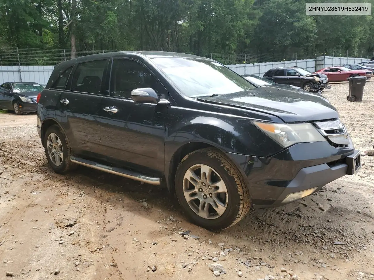 2009 Acura Mdx Technology VIN: 2HNYD28619H532419 Lot: 62638995