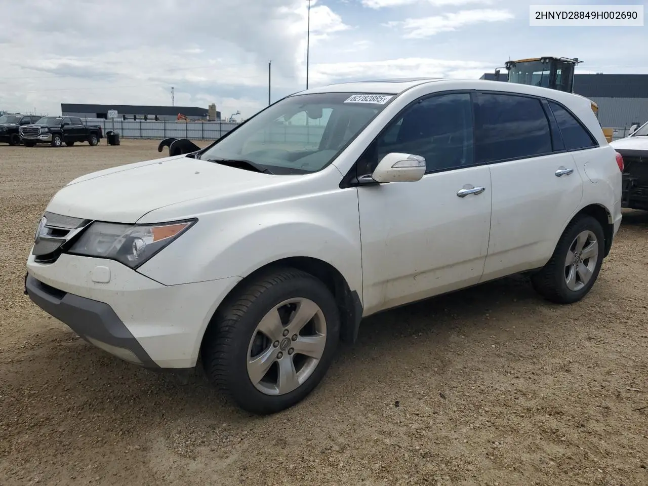 2009 Acura Mdx Sport VIN: 2HNYD28849H002690 Lot: 62782885