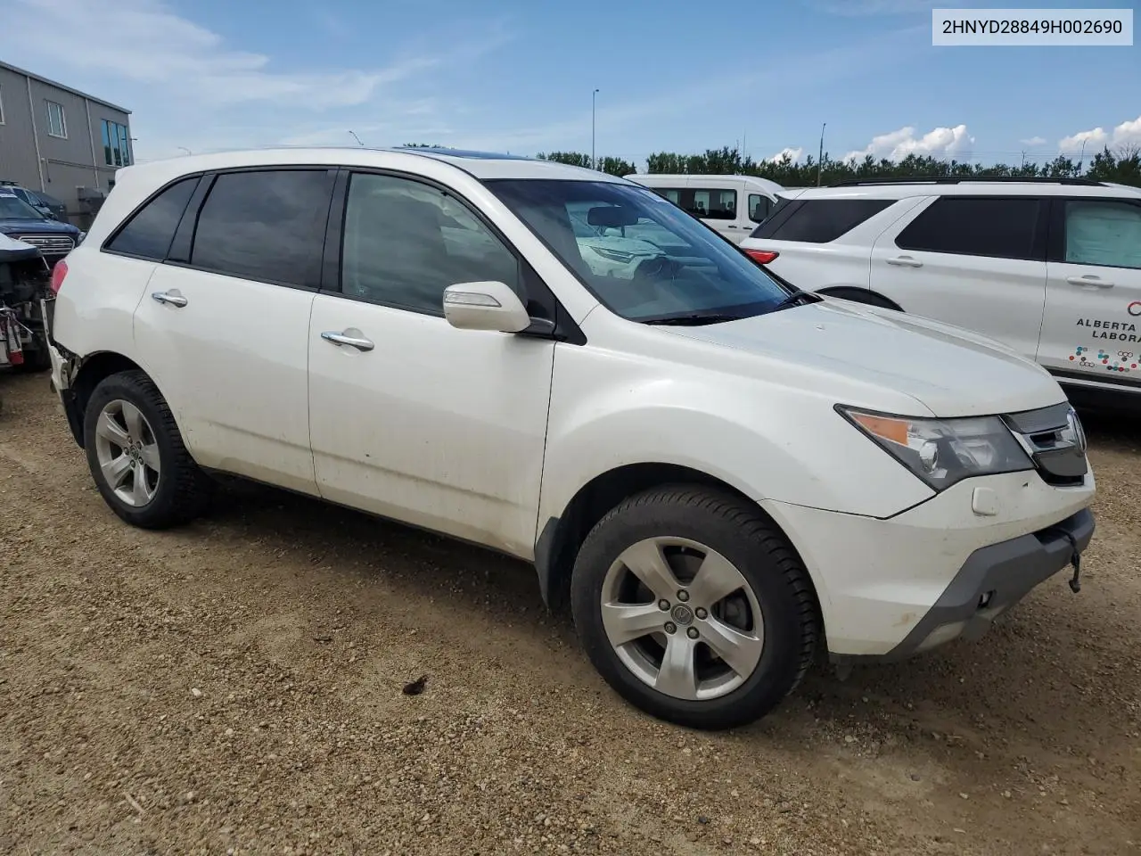 2009 Acura Mdx Sport VIN: 2HNYD28849H002690 Lot: 62782885
