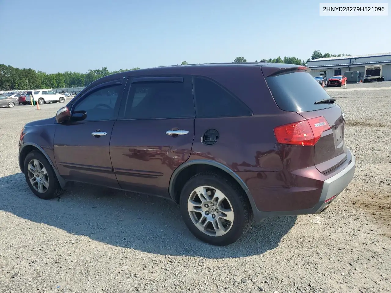 2009 Acura Mdx VIN: 2HNYD28279H521096 Lot: 62816125