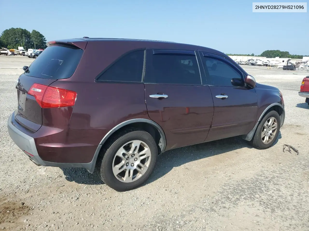 2009 Acura Mdx VIN: 2HNYD28279H521096 Lot: 62816125