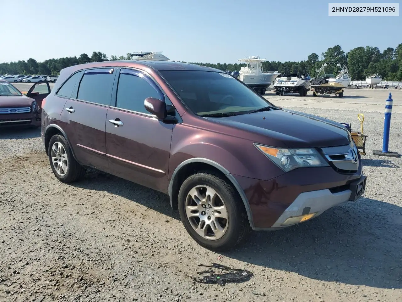 2009 Acura Mdx VIN: 2HNYD28279H521096 Lot: 62816125