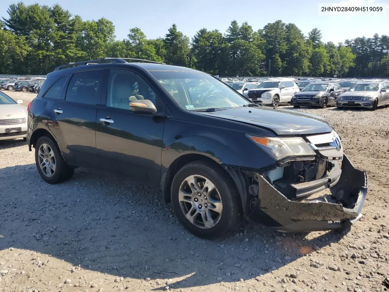 2009 Acura Mdx Technology VIN: 2HNYD28409H519059 Lot: 62892705