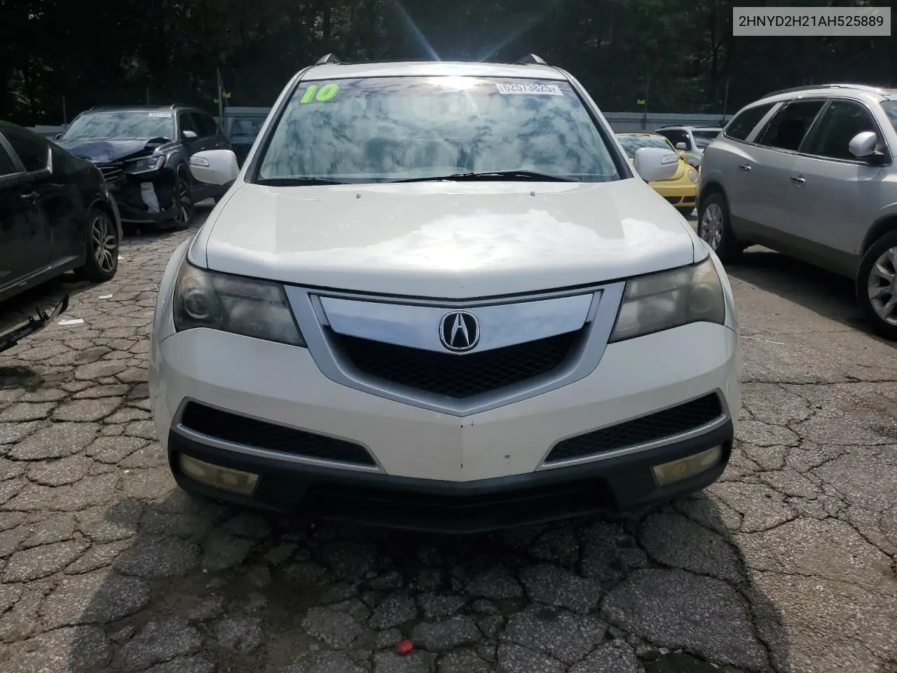2010 Acura Mdx VIN: 2HNYD2H21AH525889 Lot: 62573825