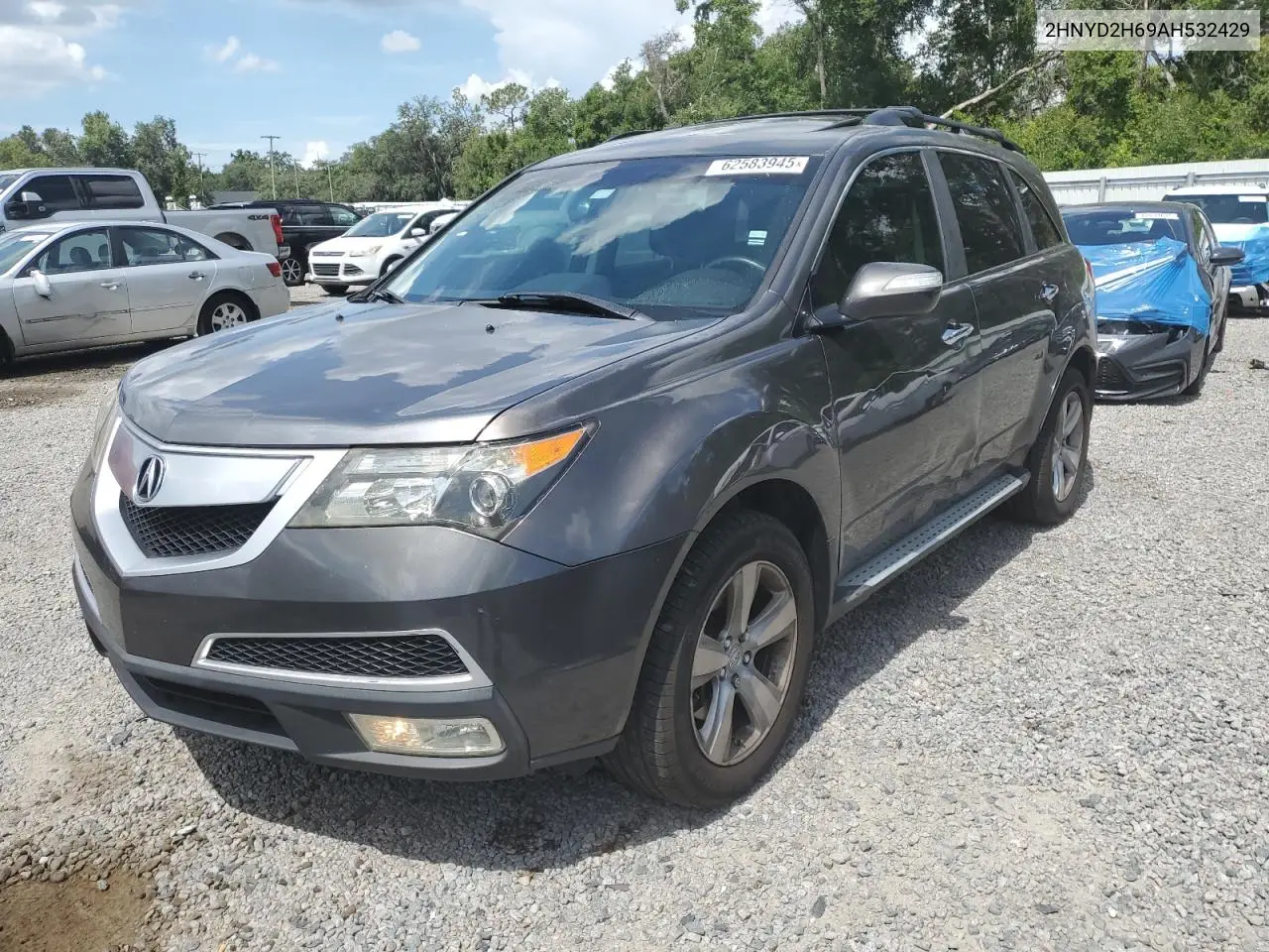 2010 Acura Mdx Technology VIN: 2HNYD2H69AH532429 Lot: 62583945