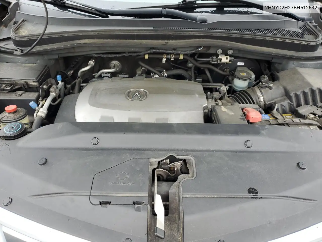 2011 Acura Mdx VIN: 2HNYD2H27BH512632 Lot: 55914485