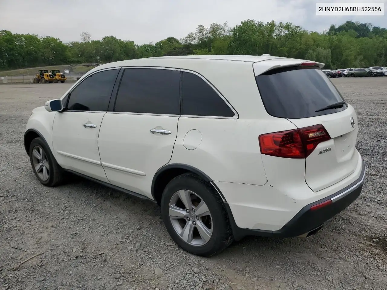2011 Acura Mdx Technology VIN: 2HNYD2H68BH522556 Lot: 55933485