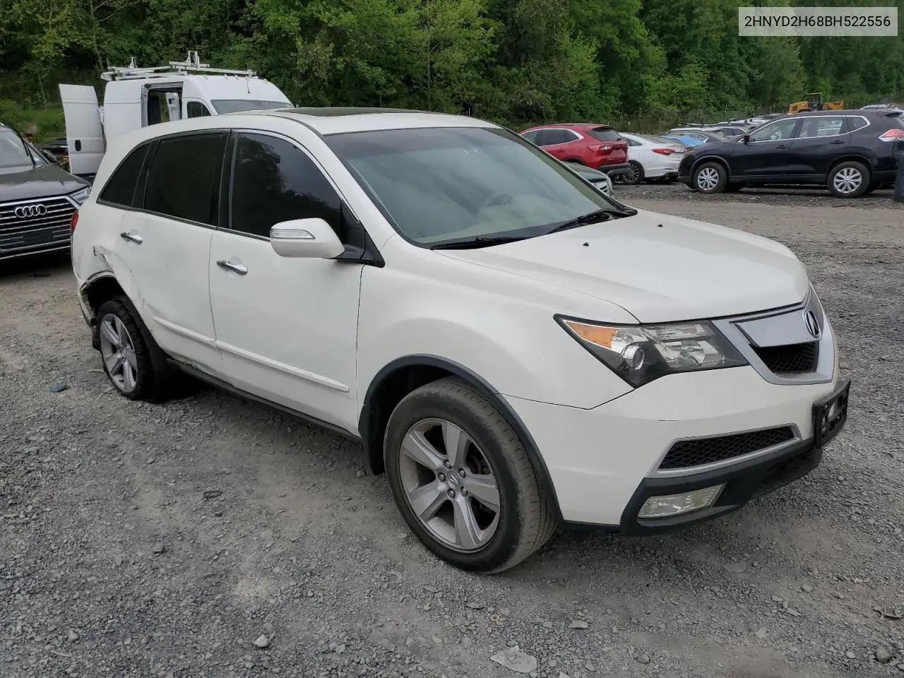 2011 Acura Mdx Technology VIN: 2HNYD2H68BH522556 Lot: 55933485