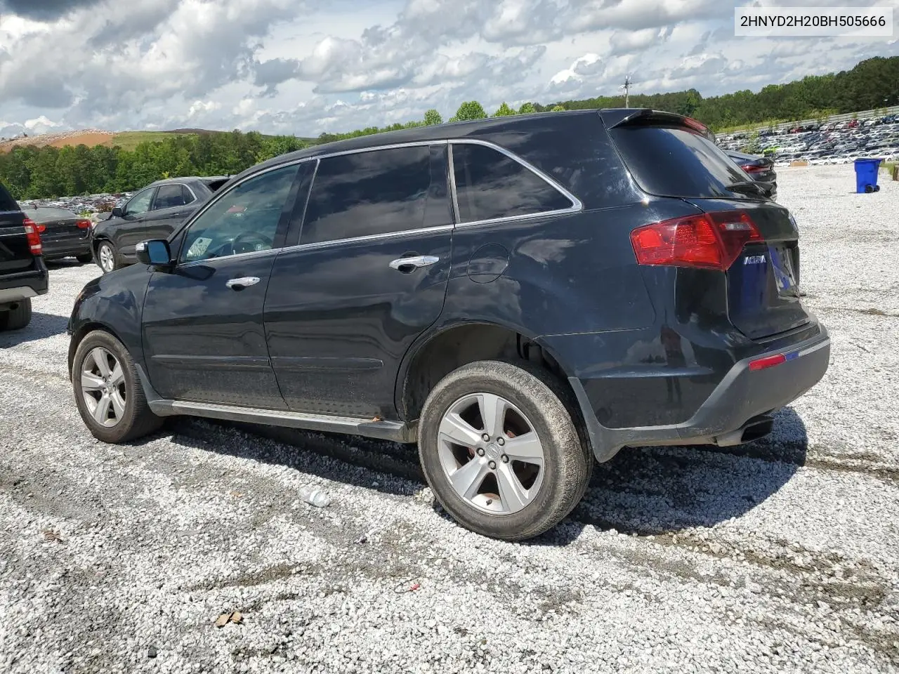 2011 Acura Mdx VIN: 2HNYD2H20BH505666 Lot: 56419005