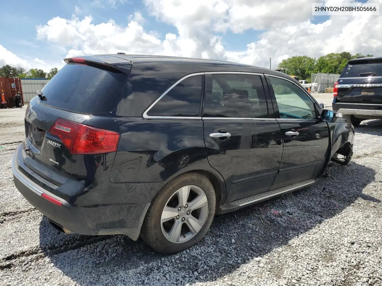 2011 Acura Mdx VIN: 2HNYD2H20BH505666 Lot: 56419005