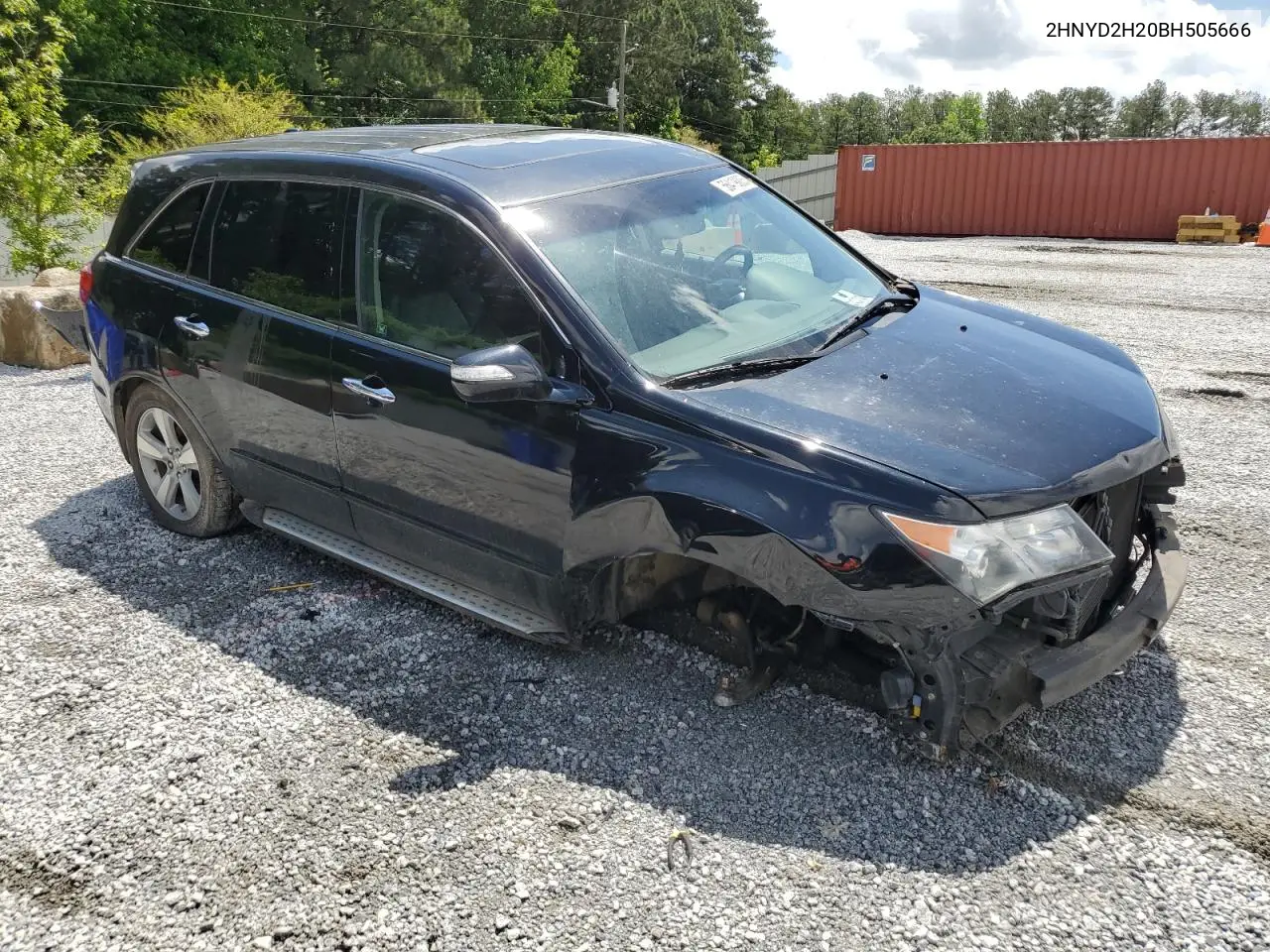 2011 Acura Mdx VIN: 2HNYD2H20BH505666 Lot: 56419005