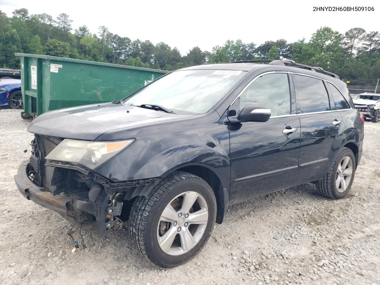 2011 Acura Mdx Technology VIN: 2HNYD2H60BH509106 Lot: 56562415
