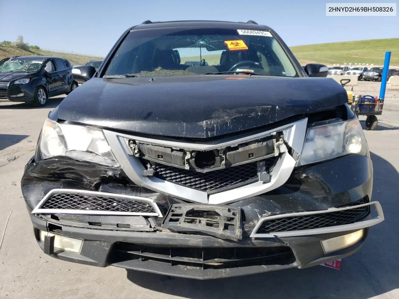 2011 Acura Mdx Technology VIN: 2HNYD2H69BH508326 Lot: 56689495